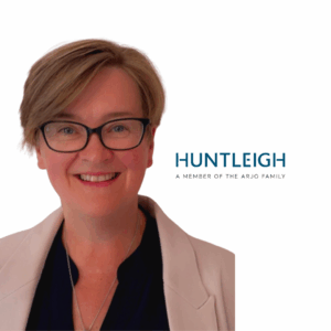 Debbie Ruff with Huntleigh Logo