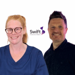 Gemma Chareka-Thrower and Matthew Butters